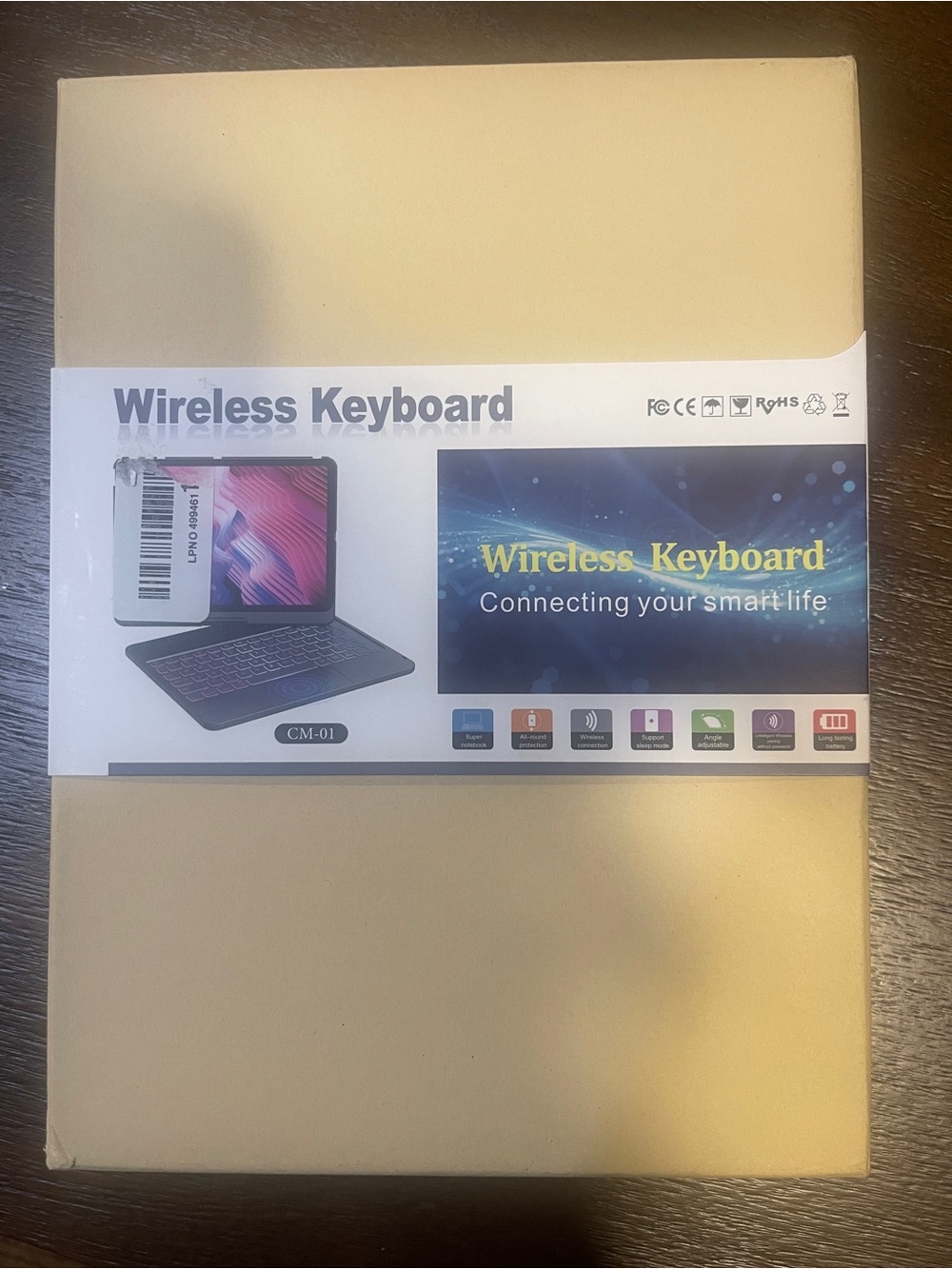 New 
Wireless Keyboard Bluetooth Tablet Keyboard Case